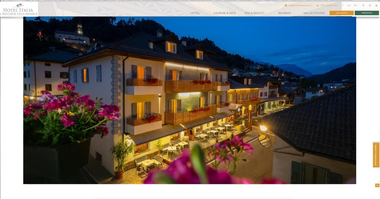 Hotel Italia Castello-Molina di Fiemme Dış mekan fotoğraf